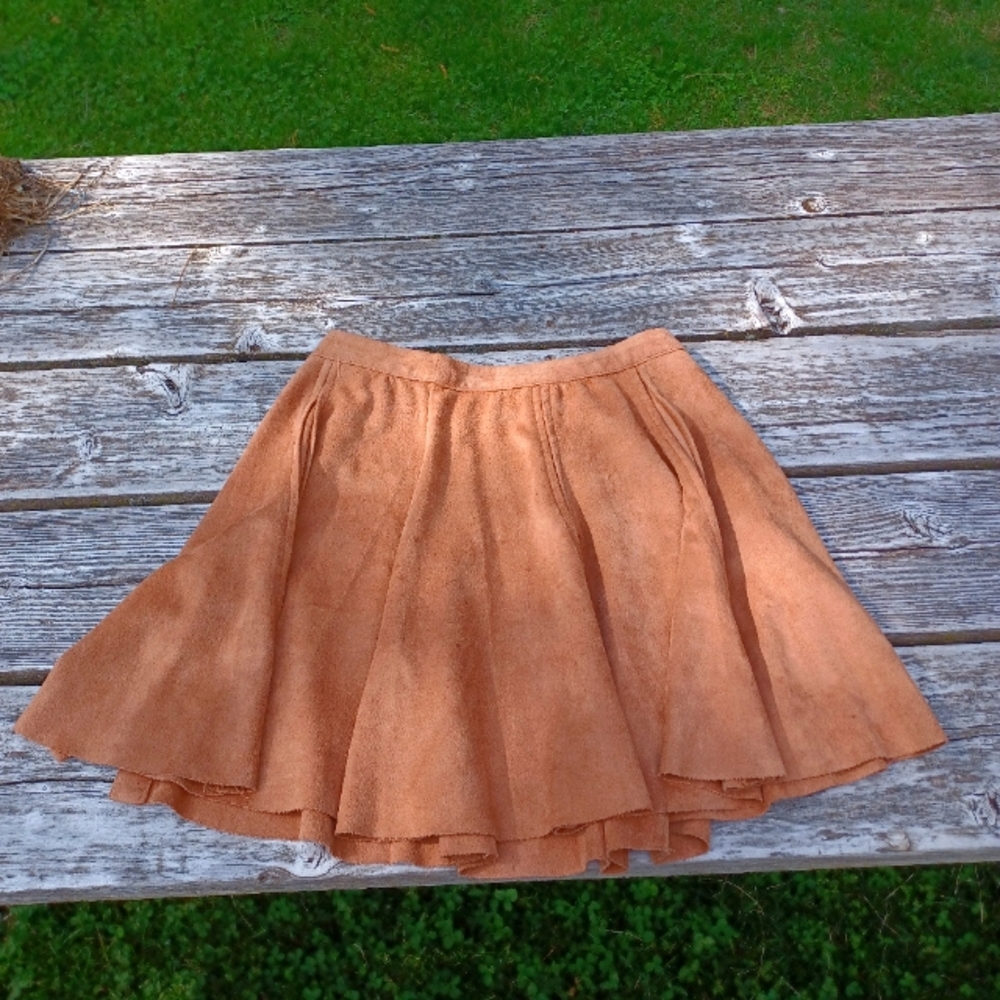 Design Lab faux suede skirt